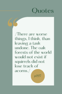 Quote from the book Comfort of Crows